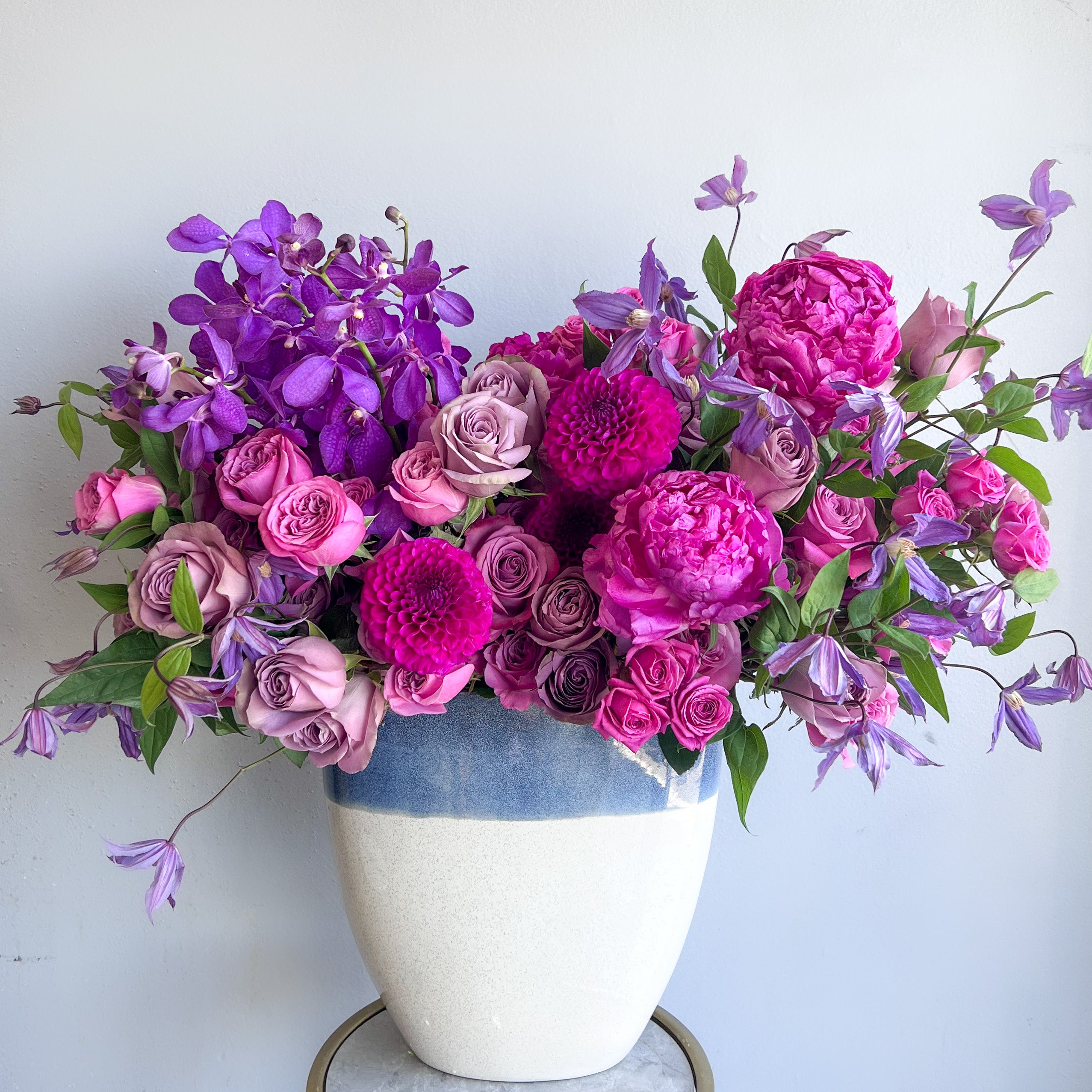 lavender artificial flower arrangements Raspberry kiss – Lavender Blooms Luxury Floral Arrangement – Mariams Flowers