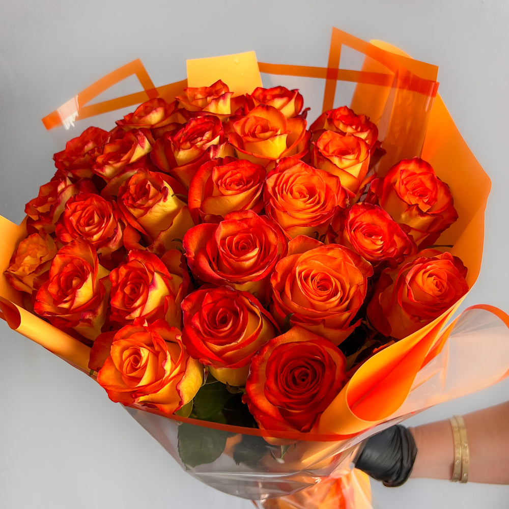 Magic Roses Bouquet Wrapped Bouquets: Fresh Flowers Shop – Mariams Flowers