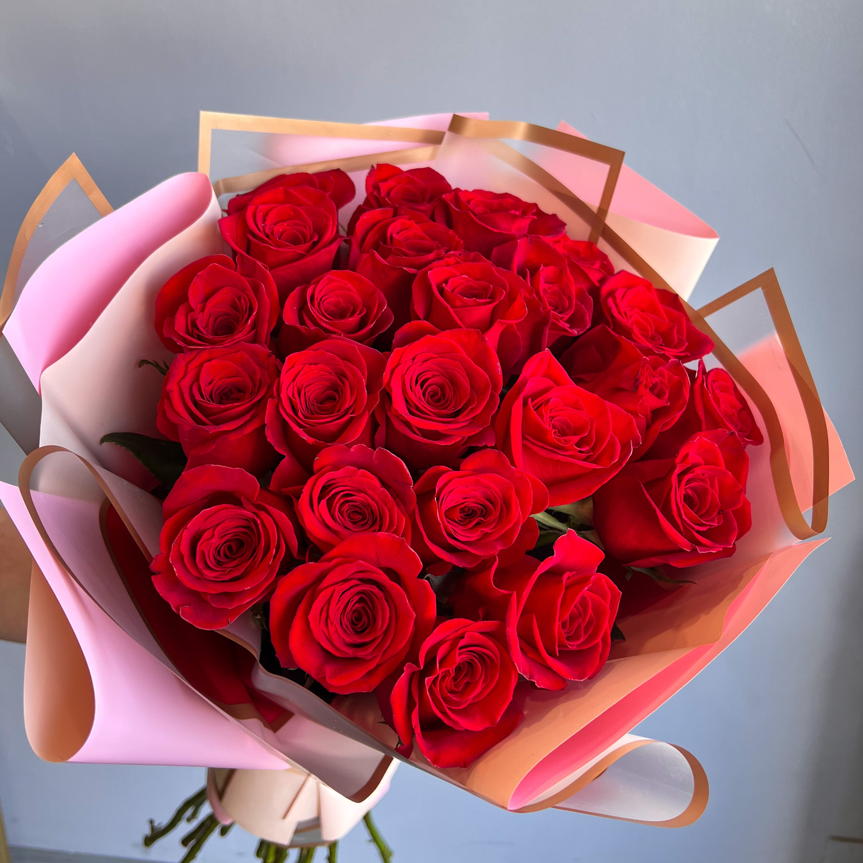 25 Red Roses No Filler – Mariams Flowers