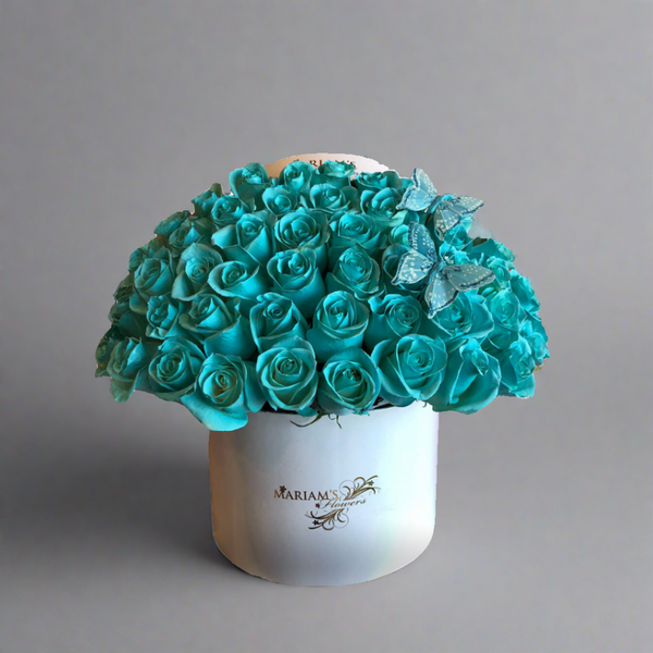 The Turquoise Box – Mariams Flowers